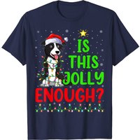 Border Collie Christmas T-Shirt for Men