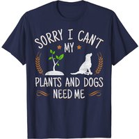 Plants And Dog Lover Gardener T-Shirt for Men