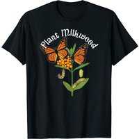Plant Milkweed T-Shirt Monarch Butterfly Caterpillar Tee for Men — Mens T Shirts