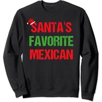 Santas Favorite Mexican Funny Ugly Christmas Sweatshirt — Mens Hoodies
