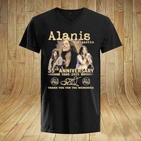 T-Shirt Signature Merci d'Alanis Morissette - 35e Anniversaire — T-shirts pour hommes