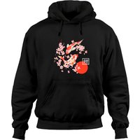 Hoodie Cherry Blossom Unisexe en Noir