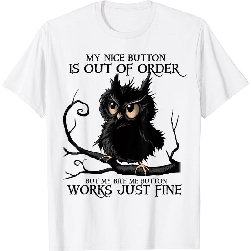 T-shirt Hibou Amusant pour Hommes - Mes Jolis Cadeaux Bouton — T-shirts pour hommes