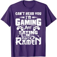 T-shirt drôle Gaming et Manger des Ramen pour hommes — T-shirts pour hommes
