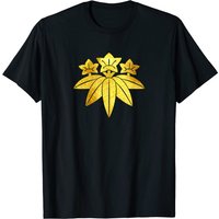 T-shirt Kamakura Minamoto Mon Clan Japonais en Faux Or pour Hommes — T-shirts pour hommes