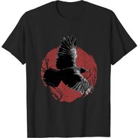 T-shirt Flying Crow Silhouette de Corbeau Noir pour Hommes — T-shirts pour hommes