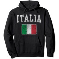 Haut à capuchon Vintage Italia Drapeau Italien pour Unisexe