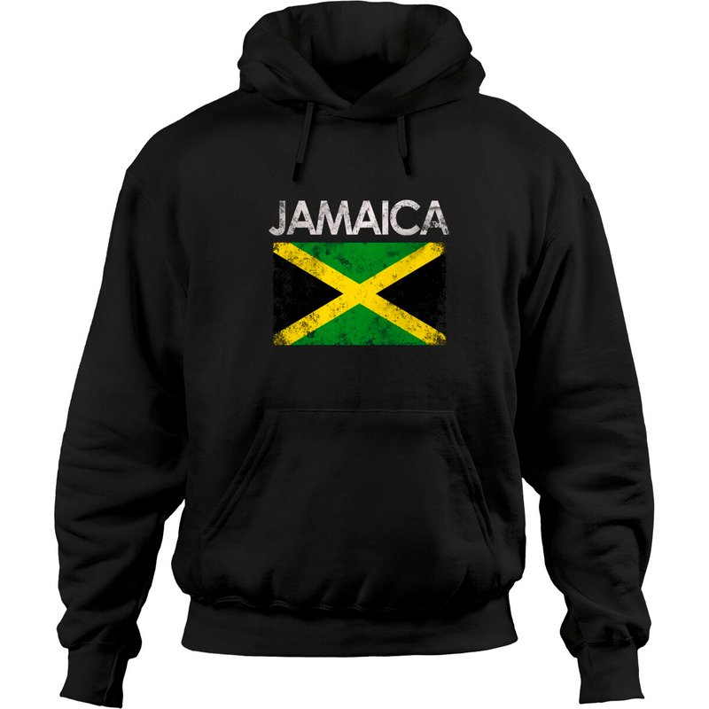 Hoodie Vintage Jamaica Drapeau Jamaïcain pour Unisexe — Sweats à capuche pour hommes