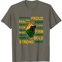 T-Shirt Jamaican Heart pour hommes et femmes — T-shirts pour hommes