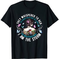 T-shirt They Whispered To Her Vous Ne Pouvez Pas Résister À La Tempête — T-shirts pour hommes