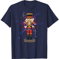 Splatter T-Shirt Nutcracker Watercolor Paint Splatter for Men