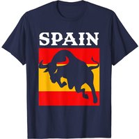T-shirt Bull en espagnol avec drapeau espagnol pour hommes — T-shirts pour hommes