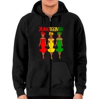 Hoodie zippé Juneteenth Melanin pour femmes noires — Sweats à capuche pour hommes