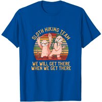 T-shirt Sloth Hiking Team We Will Get There When We Get There — T-shirts pour hommes