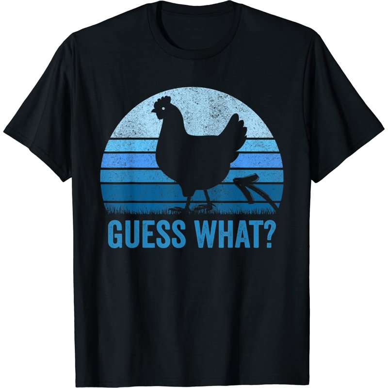 T-shirt Funny Guess What? Chicken Chick Butt pour hommes — T-shirts pour hommes