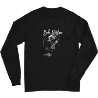 T-shirt inédit de Bob Dylan pour unisexe en noir