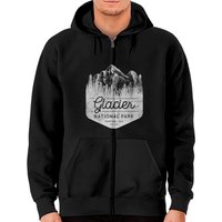 Hoodie zippé Glacier National Park - Design Vacances en Famille — Sweats à capuche pour hommes