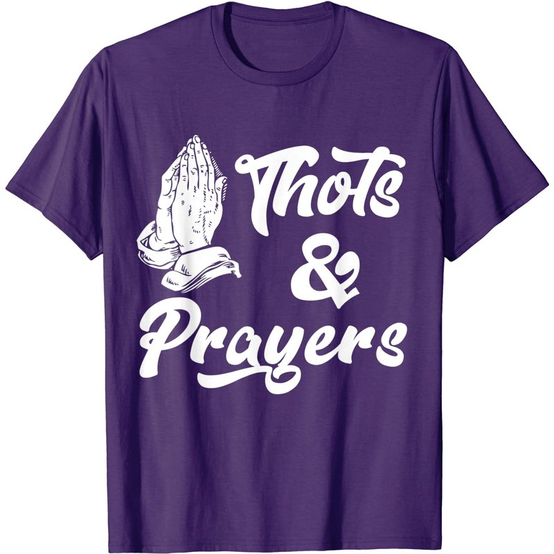 T-shirt drôle Thots & Prayers pour hommes — T-shirts pour hommes