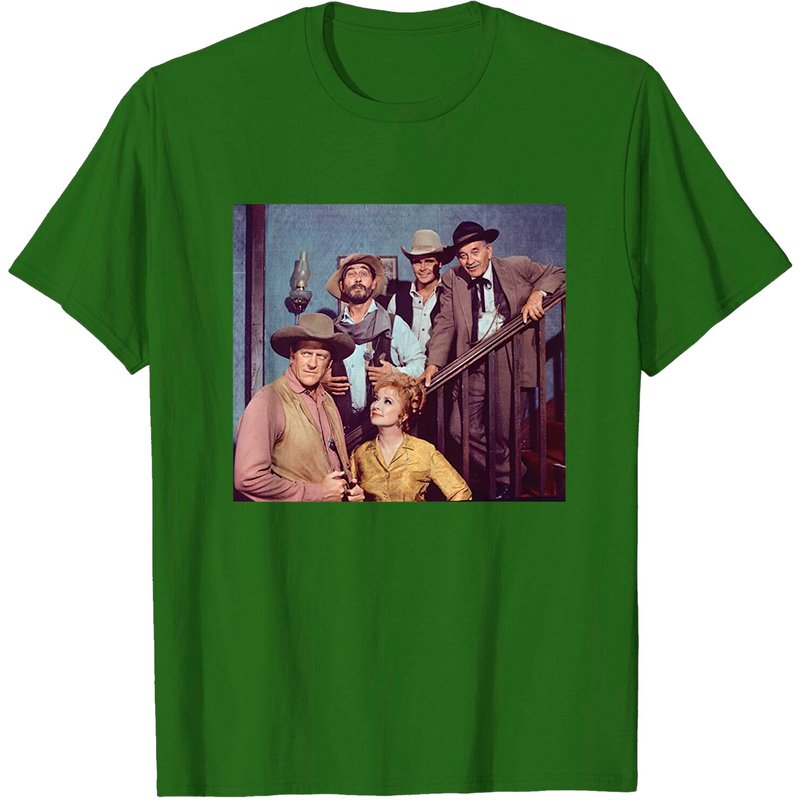 T-shirt Gunsmoke Cast pour hommes en noir — T-shirts pour hommes