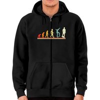 Hoodie Zippé Evolution Of One Wheel Electric Float Skateboard