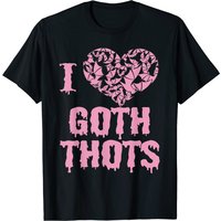 T-shirt gothique pour hommes I Love Goth Thots — T-shirts pour hommes