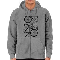 Vêtements de vélo - Hoodie zippé Downhill Rider Mountainbike