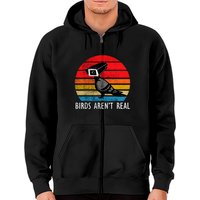 Hoodie zippé vintage Birds Aren't Real pour unisexe — Sweats à capuche pour hommes