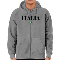 Hoodie Zippé Drapeau Italia pour Unisexe