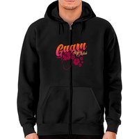 Hoodie à fermeture éclair Hafa Adai Hibiscus Guam Flower Chamorro — Sweats à capuche pour hommes