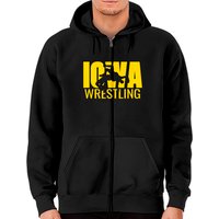 Hoodie zippé Iowa Wrestling Freestyle Wrestler The Hawkeye State — Sweats à capuche pour hommes