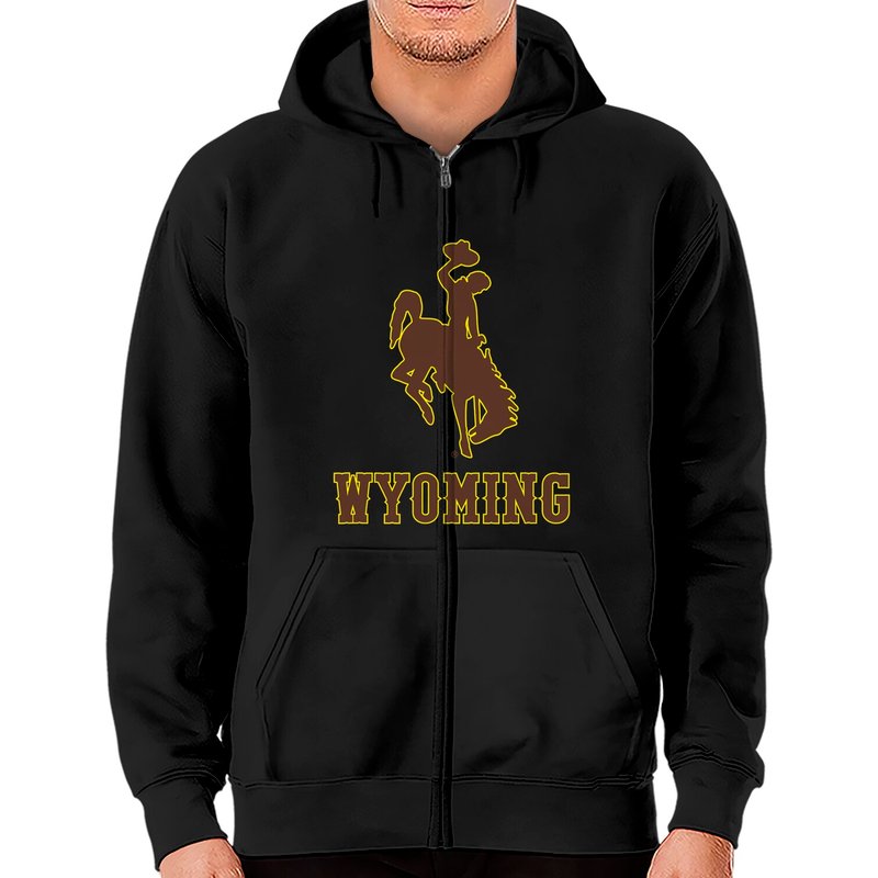 Hoodie zippé MVP Wyoming Icon des Wyoming Cowboys Apparel — Sweats à capuche pour hommes