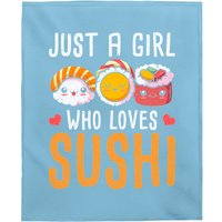 Couverture pour bébé Just A Girl Who Loves Sushi Pullover Hoodie — Couvertures pour bébé