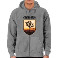 Haut à zip Joshua Tree Vintage Parc National Unisexe Rouge — Sweats à capuche pour hommes