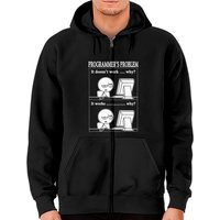 Hoodie zippé Développeur Problème des Programmeurs — Sweats à capuche pour hommes