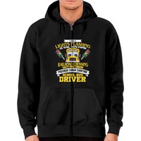 Hoodie Zippé Je Suis Conducteur d'Autobus Scolaire — Sweats à capuche pour hommes
