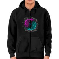 Hoodie zippé astrologie du signe du zodiaque Poissons pour unisexe — Sweats à capuche pour hommes