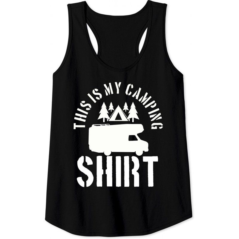 T-shirt sans manches This Is My Camping Shirt pour hommes — T-shirts pour hommes