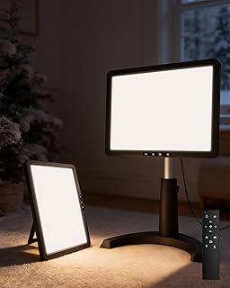 Lampe de Soleil LED 12000 Spectre Complet sans UV avec Minuteur et Support