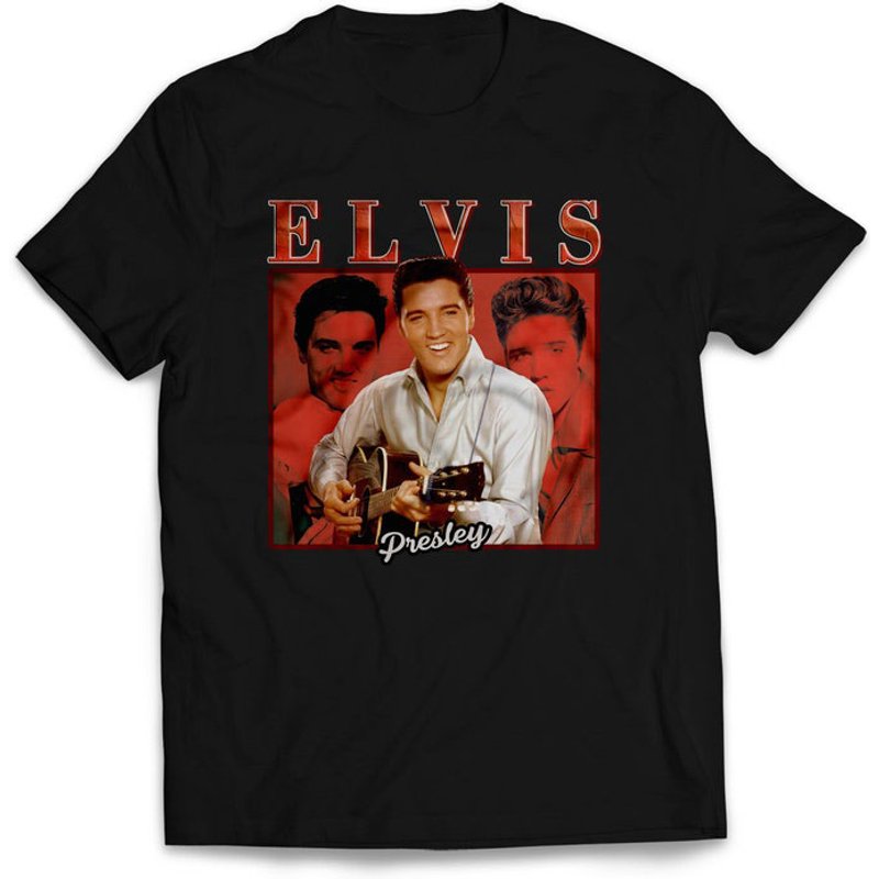 T-shirt Elvis Presley The King pour hommes — T-shirts pour hommes