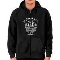 Hoodie zippé Flathead Lake Montana pour unisexe — Sweats à capuche pour hommes