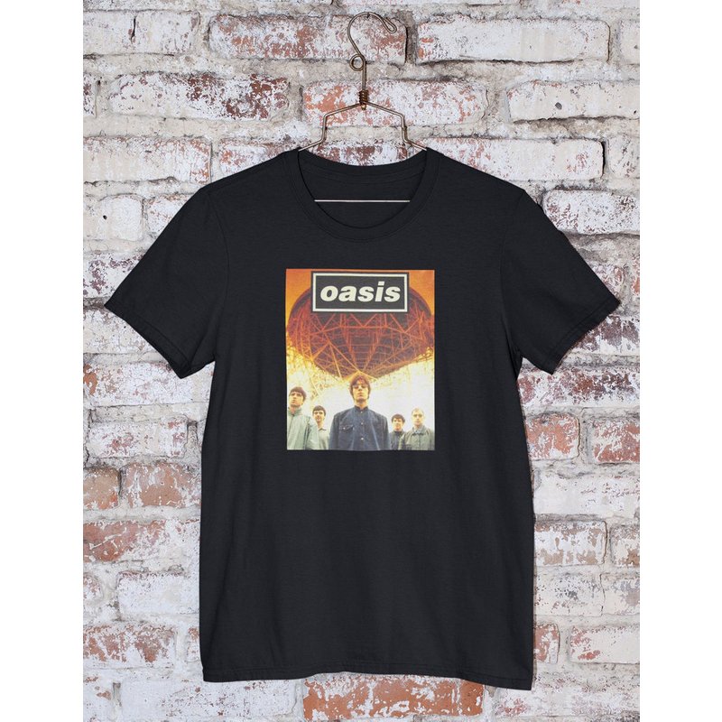 T-shirt Vintage Oasis pour hommes en noir — T-shirts pour hommes