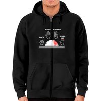 Carpenter Joke Rock Paper Scissors Table Saw Cut Gag Zip Hoodie