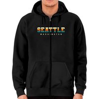 Hoodie zippé Seattle Washington Hometown pour unisexe
