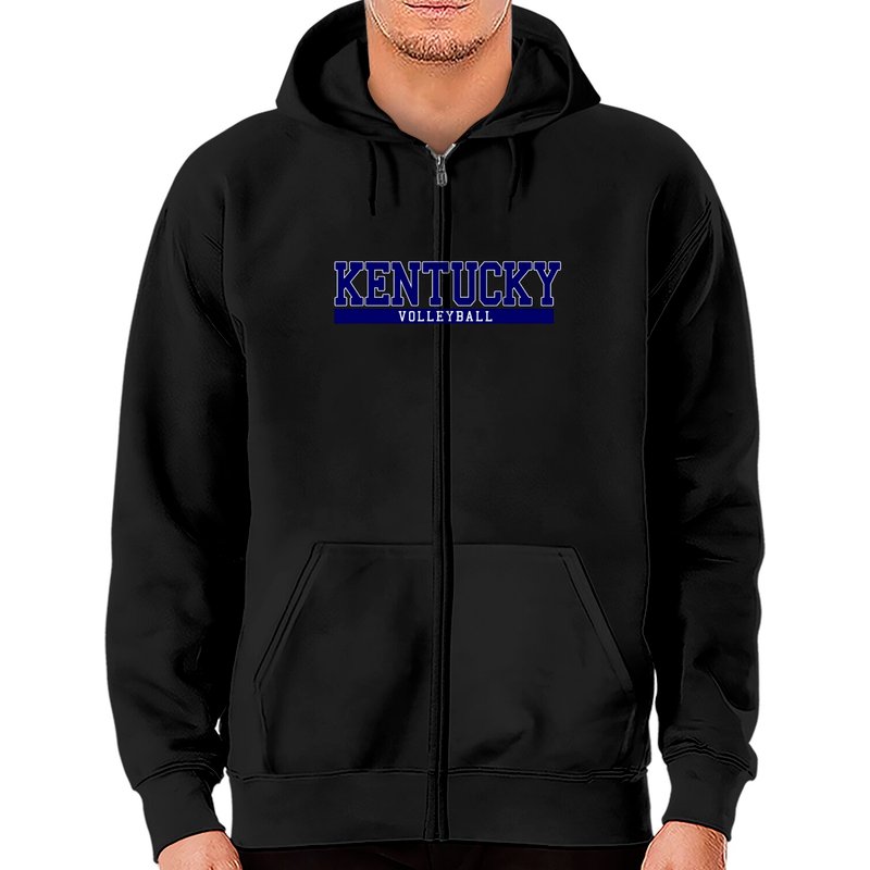 Haut à glissière Kentucky Volleyball pour unisexe — Sweats à capuche pour hommes