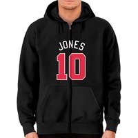 Hoodie zippé Mac Jones pour unisexe en noir — Sweats à capuche pour hommes