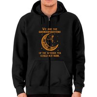 Nous Sommes Les Petites-Filles Des Sorcières Que Vous N'Avez Pas Pu Brûler Sweat à Capuche Zippé — Sweats à capuche pour hommes