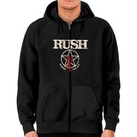 Haut à capuchon zippé Rush American Tour 1977 pour unisexe — Sweats à capuche pour hommes