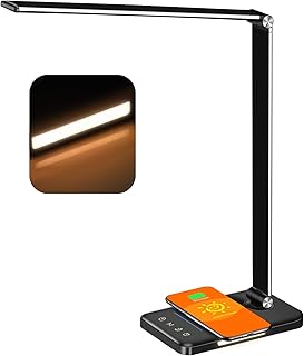 Multifunctional LED Desk Lamp with Wireless Charger and USB Port — Led Desk Lamp