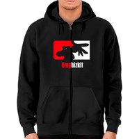 Hoodie zippé avec logo Limp Bizkit pour unisexe — Sweats à capuche pour hommes
