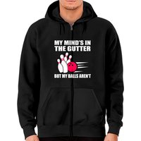 Bowling Accessories Kit Zip Hoodie for Unisex